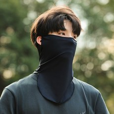 錦綸夏季薄款 多功能百變 冰絲涼感網紗脖套 套頭百搭面罩 掛耳