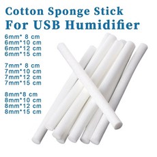 10 Pcs 7mm 8mm 필터 면봉 스폰지 교체 USB 공기 스틱 코어 초음파, 6mm 10cm
