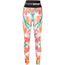 플레인스포츠 플로럴 프린트 스트레치 레깅스