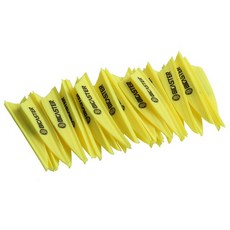 50pcs 1.75 인치 TPU 화살표 깃털 플라스틱 밴 탄소 샤프트에 대 한 Flectchings DIY 양궁 슈팅, 02 YELLOW, 1개