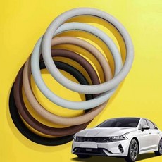 모아샵 K5 핸들커버 쿨메쉬 땀흡수 핸들커버 K5핸들커버 땀흡수핸들커버, 매쉬 원형_하바나브라운