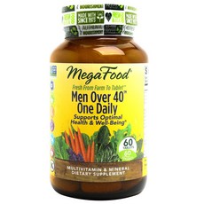 MegaFood 男性日常護理保健錠 40歲以上適用, 1份, 60顆