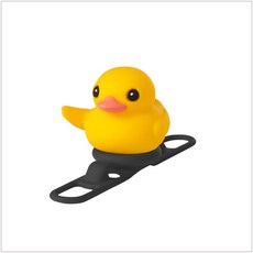 Bone 蹦克 角色破風手 單車裝飾擺件 自行車配件 Garmin底座擺件 綁帶款, 派提鴨,綁帶款, 1個