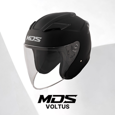 MDS VOLTUS 볼투스 오픈페이스 헬멧 솔리드 매트 블랙, 2XL