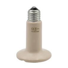 발열전구 온열 열등 1개 반려동물 난방 램프 블랙 적외선 세라믹 이미 터 열 전구 Brooder 파충류 25W 50W 75W 100W 150W 200W, Beige 100W