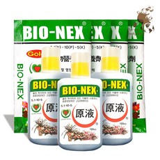 거목산업사 바이오넥스 액비 3개 분말 4개 할인세트 화초 화분 원예용 고급 식물영양제