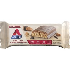 ATKINS 蛋白質代餐棒 巧克力杏仁醬口味 5入, 1個, 300g