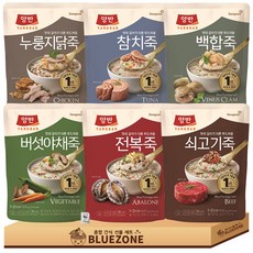동원 양반죽 간편식 파우치 6종 420g 전복죽+쇠고기죽+참치죽+버섯야채죽+들깨닭죽+백합죽, 1개