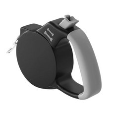 개폐식 가죽끈 중형 대형 자동 견인 로프 벨트 애완 동물, 1개, 4. 검정색