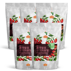 건강한우리집비옴 빨간 홍국 발효 구기자 분말, 5개, 300g