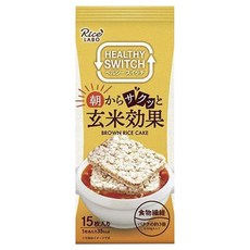 Kofukubeikoku 아침부터 바삭하게 현미 효과 브라운 라이스 케이크 15개입, 1개