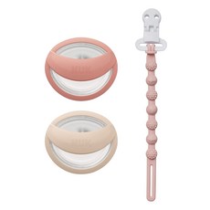 누크 마미필 쪽쪽이 X 토트랩 쪽쪽이 홀더 SET, 1세트, 블러쉬,샌드스톤+로즈워터핑크, S1 (0~9개월) 1세트, 블러쉬,샌드스톤+로즈워터핑크, S1 (0~9개월)