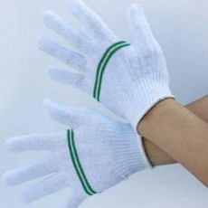 면장갑 백색 두줄 기사 낱포장(10켤레)