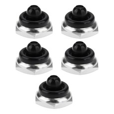[ 1239197 ] OTOTEC 5피스 토글 스위치 육각형 더스트 캡 너트 니켈 도금 밀봉 커버 직경 17x11mm 조리개 12mm 스위치에 적합