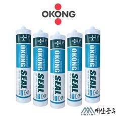 오공 실리콘 코킹 실란트 건 ss900 흑색 보수용 우레탄, 5개