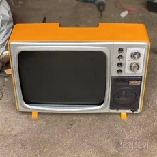 CCTV 포토존 브라운관 TV 옛날티비 흑백 디스플레이 14인치, I. 46.6cm 주황+카메라(카메라랜덤발송)
