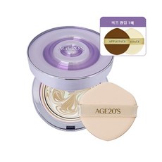 에이지20s 팩트 다이아 물광샷 홈쇼핑 최신상 본품+애플페이스 퍼프 1매, 1개, 23호 본품+애플페이스 퍼프1매