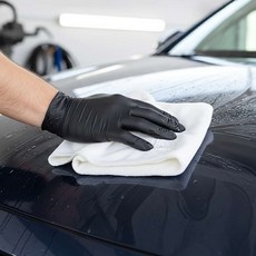 손상없이차닦는 잔사없는세차타월 화이트 40x40cm 극세사 폴리싱타월 차량광택낼때필요한