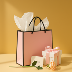 잇츠K 라인 쇼핑백, 20개, 핑크 (소 / 28 × 20 × 10cm)