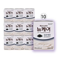 *먹기 편한 빨대형* /우유가 들어있지 않은/ 검은깨맛 (200ml*10개/20개/30개) 뉴케어 영양식, 1세트, 2L