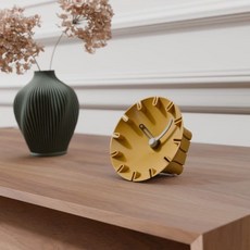 무케렌시아 무케 레이어드앤_NovaGear 탁상시계 2color 미니멀 무소음 시계 164306, 무케렌시아 머스타드 옐로우