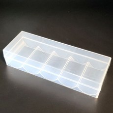 포커칩 100PCS 보관 뚜껑형 투명케이스 css+6694DP