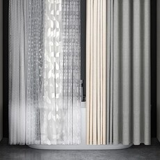 욕실샤워커튼 화장실곰팡이 욕조가림막 방수비닐 투명, 1개, 상세페이지 참조