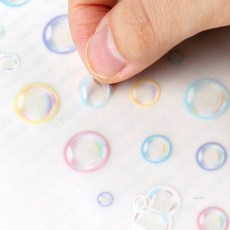 다온팬시 자연 감성 스티커 비눗방울 자연물소품