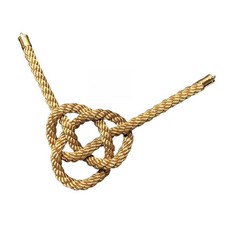 후사 로프 정면 국화매듭 장식 백미러 선물 자바라 커튼걸이 자동차, 골드