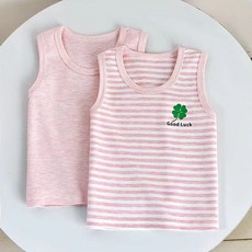 【30天熱銷1637件】兒童背心四季無痕彩棉背心無骨男女寶寶純棉男童女童保暖打底睡衣