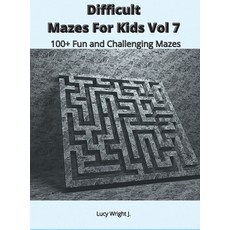 Difficult Mazes For Kids Vol 7: 100+ Fun and Challenging Mazes Hardcover, Mazes Draw America, English, 9781801410960