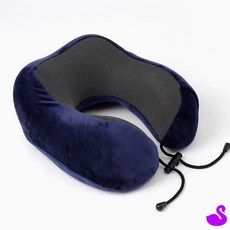 PS 메모리폼 목베개 3종세트 네이비 운전목베개