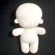 棉花娃娃 素體娃娃 DIY無臉娃娃 20cm, 胖胖體（無刺繡）,10cm, 1個