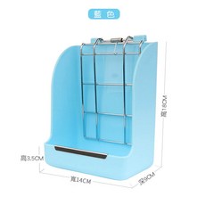 DC 彈簧式兔子草架 牧草盒 適用天竺鼠龍貓, 1個, 3#藍色