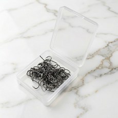 국내산 구레바늘 벵에돔바늘 80P ~100P 구레바늘 블랙니켈 대용량 벌크 케이스포함, 1세트, 90개입