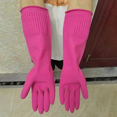 내구성 고무 장갑 주방 설거지 청소 세탁 기타 가사일용, Color: 39. L C, 1개