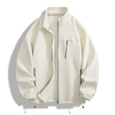 秋冬新款搖粒絨時尚衛衣外套，多巴胺色加絨加厚保暖外套