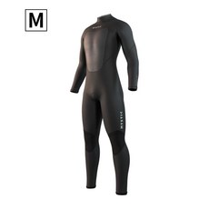 MYSTIC BRAND 3/2mm 潛水衣 連身 長袖 防寒衣 游泳衣 衝浪衣 禦寒 風帆 溯溪, 後拉黑_M