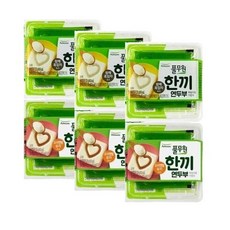 풀무원 한끼연두부 2종세트 (참깨흑임자+오리엔탈유자), 6개, 220g