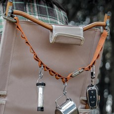 누로아 캠핑로프걸이 캠핑식기걸이 식기걸이, 10링로프걸이_오렌지, 1개