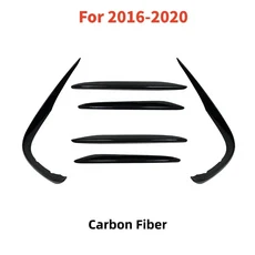 메르세데스 벤츠 E-클래스 W213 AMG 라인 4도어 프리페이스리프트 2016-2023용 자동차 앞 범퍼 스포일러 스, 01 Carbon Fiber 16-20