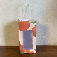喵喵手作雜貨鋪 向日葵小盆栽 辦公室桌面裝飾擺件, 橘色單個禮袋, 1個