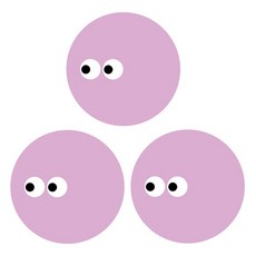 인덕션 보호매트 3개 X 1세트, 1개, 연보라