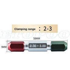 1pcs 0.1-0.49mm 0.5-5.99mm 6-9.99mm 20.0mm 원통형 핀 게이지 부드러운 플러그 구멍 홀더 스텝 핸들, 09 handle 2-3 1pcs, [09] handle 2-3 1pcs