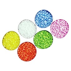 컬러구슬 색깔스티로폼 혼합볼 6색 통합미술 보육기관 공작키트, 1세트, 혼합색상