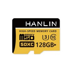 HANLIN 128GB 高速 Micro SD 記憶卡 TF C10 U3 SDXC 128G 小卡, 1個