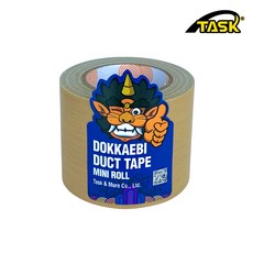 도깨비 수출용(국내산) 덕트테이프 덕테이프 미니롤 BEIGE 50mmX5m, 1개