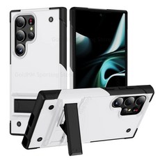 헤비 듀티 보호 홀더 킥 스탠드 커버 밀리터리 등급 수비수 갑옷 충격 방지 케이스, 5. 아이보리, W. For Samsung A32 5G