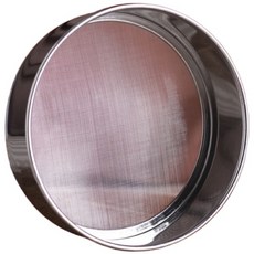 不鏽鋼圓形麵粉篩 手持麵粉篩 糖粉篩 過濾篩 40目 15CM, 1個