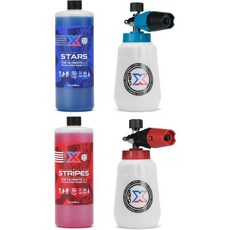 Chem-X 스타 앤 스트라이프 얼티밋 터치 차량 세척 크롬 폼 캐논 키트 1갤런, 64 Fl Oz (Pack of 1)